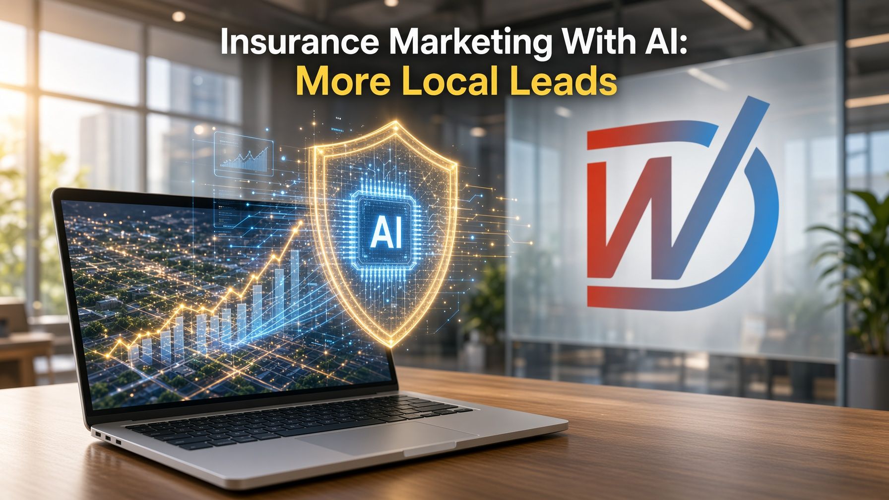 LinkedIn post: Insurance Marketing With AI: More Local Leads. Learn how small insurance agencie