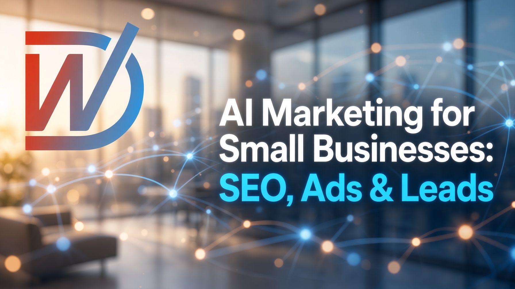LinkedIn post: AI Marketing for Small Businesses: SEO, Ads & Leads. Learn how small businesses 