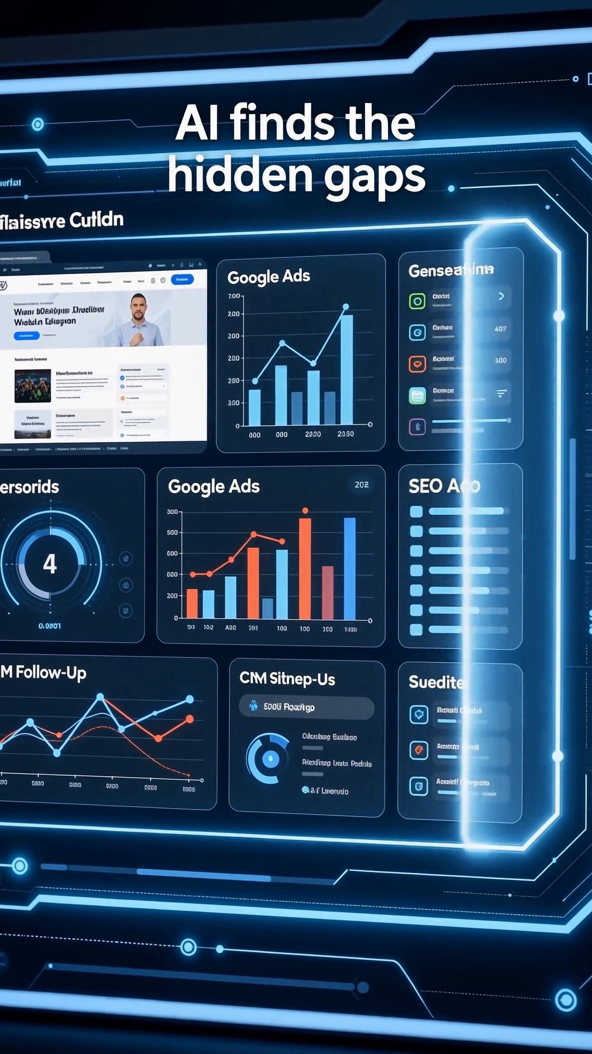 Instagram post: Your business may be losing leads and not know why. WORLDDIGITAL.AI finds hidden