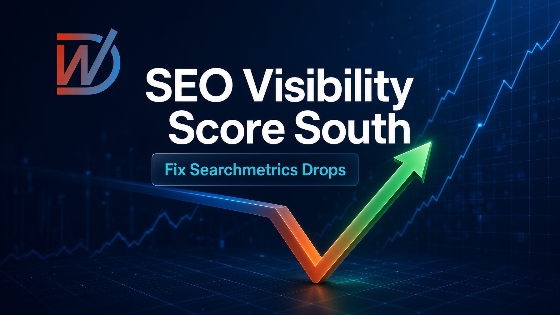 Instagram post: SEO Visibility Score South: Fix Searchmetrics Drops. Learn why SEO visibility dr