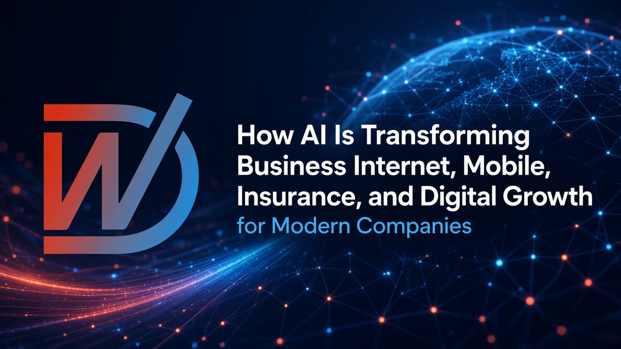 Facebook post: How AI Transforms Business Internet, Mobile, Insurance Growth. AI helps small bu