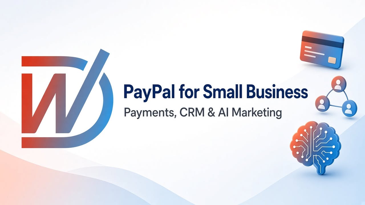 Facebook post: PayPal for Small Business: Payments, CRM & AI Marketing. Learn how small busines