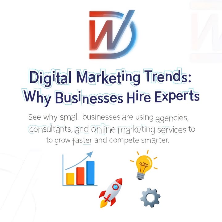Facebook post: Small businesses are growing faster by working smarter — not harder. Digital mar