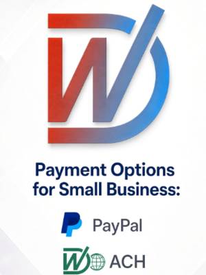 TikTok post: Payment Options for Small Business: PayPal, ACH, Apple Pay Learn how PayPal, ACH