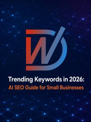 TikTok post: Trending Keywords in 2026: AI SEO Guide for Small Businesses. Learn how small bu