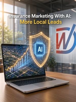 TikTok post: Insurance Marketing With AI: More Local Leads. Learn how small insurance agencie