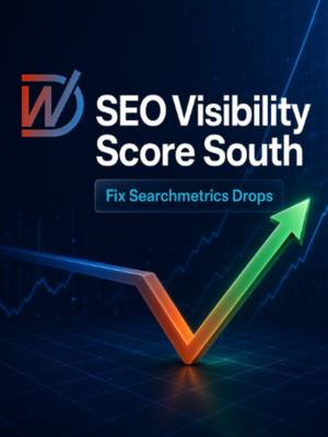 TikTok post: SEO Visibility Score South: Fix Searchmetrics Drops. Learn why SEO visibility dr