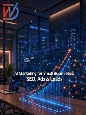 TikTok post: AI Marketing for Small Businesses: SEO, Ads & Leads. Learn how AI marketing help