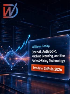 TikTok post: AI News Today: 2026 Trends SMBs Must Know. Explore the latest AI trends from Ope